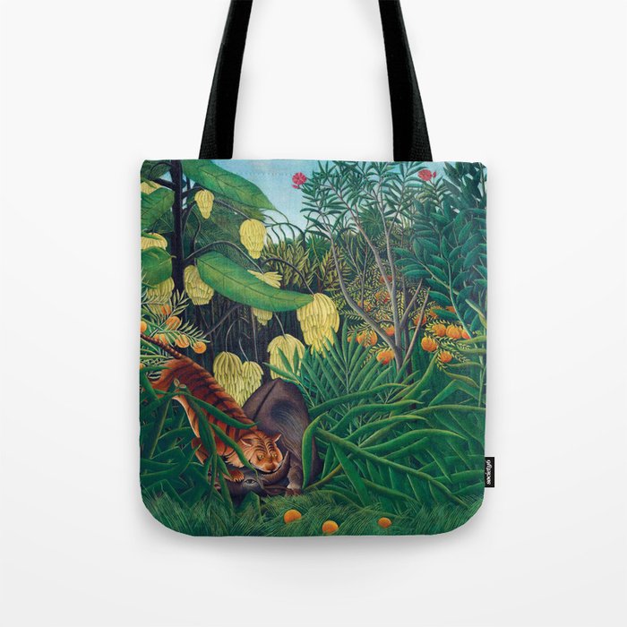 Exotic Tropical, Botanical, Rousseau, Artprints Tote Bag