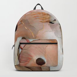 Fox Luxury Collection Backpack | Vibrant, Paint, Decor, Alcoholink, Animal, Love, Style, Gold, Illustration, Ocean 