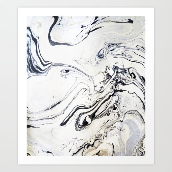 Marble Art V12 #society6 Art Print