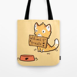 Will Work 4 Treats Tote Bag