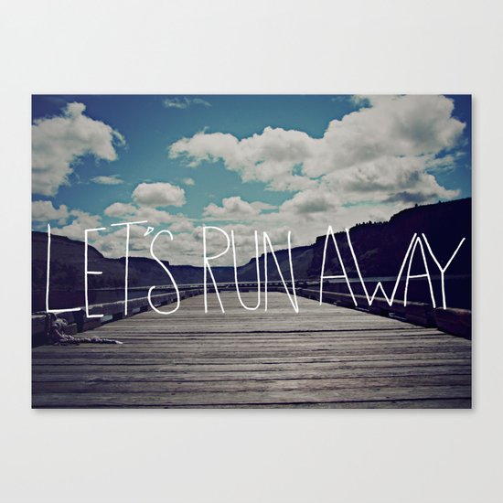 Let's Run Away: Detroit Lake, Oregon Canvas Print