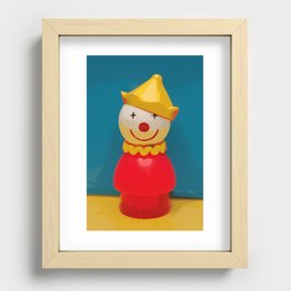 Fisher Price Clown Recessed Framed Print