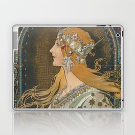 Whitman's Chocolates And Confections Philadelphia Alfonse Mucha Vintage Advertising Laptop Skin
