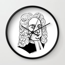 Jonathan Swift Wall Clock | Library, History, Satirist, Creativity, Inspiration, Writer, Literature, Classical, Irish, Poet 