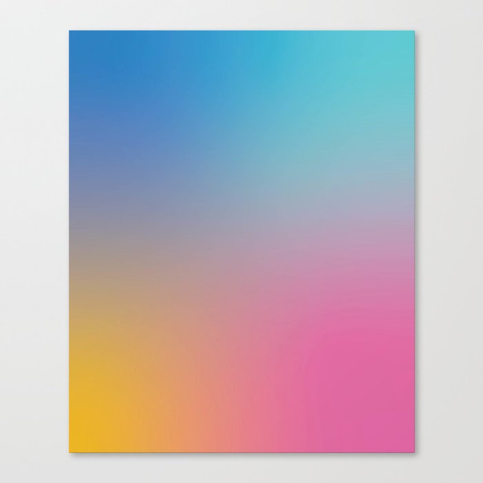 Euphoric Rainbow Gradient Canvas Print