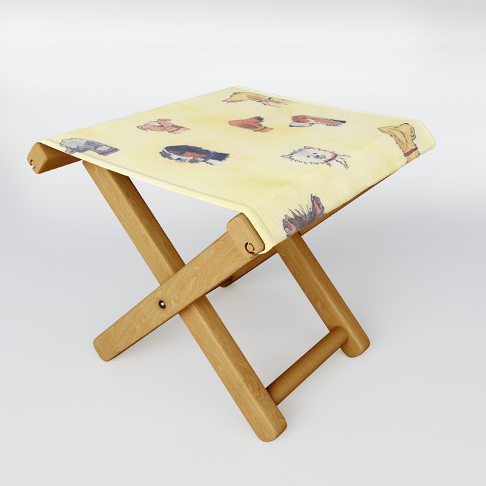 Dogs Dogs Dogs Folding Stool