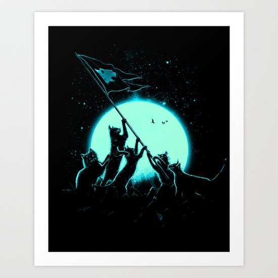Freedom Cats Art Print