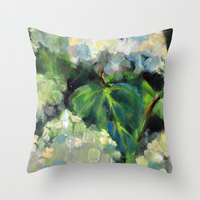 Hydrangeas in the Catskills Throw Pillow