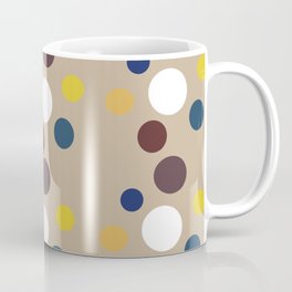 Retro Autumn Spot Print Pattern Coffee Mug