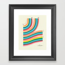 From My Workday Sofa Spot To My Evening Sofa Spot Framed Art Print