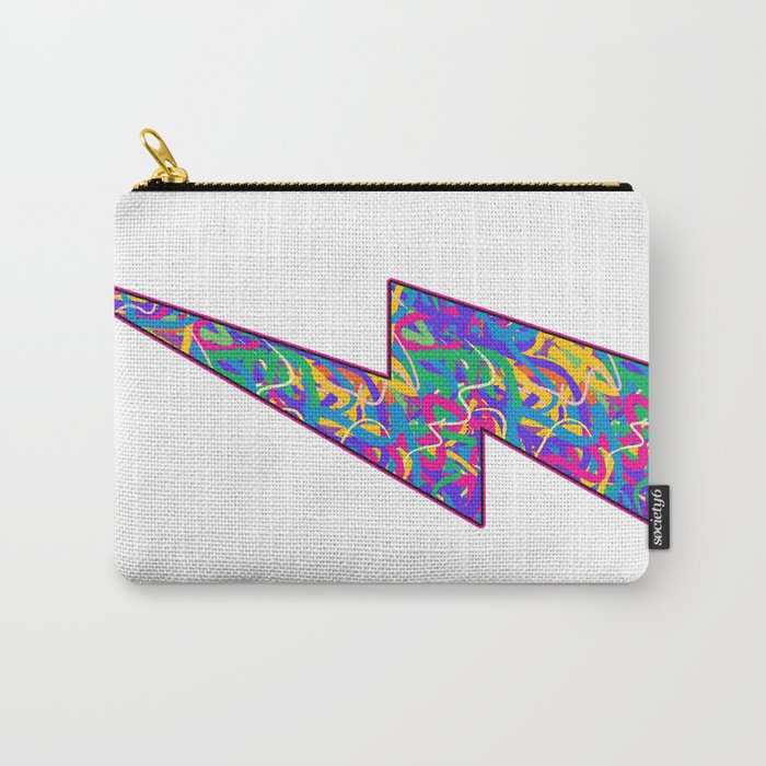 Neon 90's Bolt Carry-All Pouch
