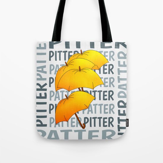 Umbrella Pitter Patter Tote Bag
