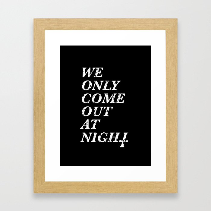 Out At Night Framed Art Print