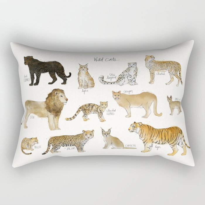 Wild Cats Rectangular Pillow