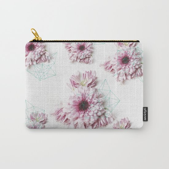 Geometry pastel flowers Carry-All Pouch
