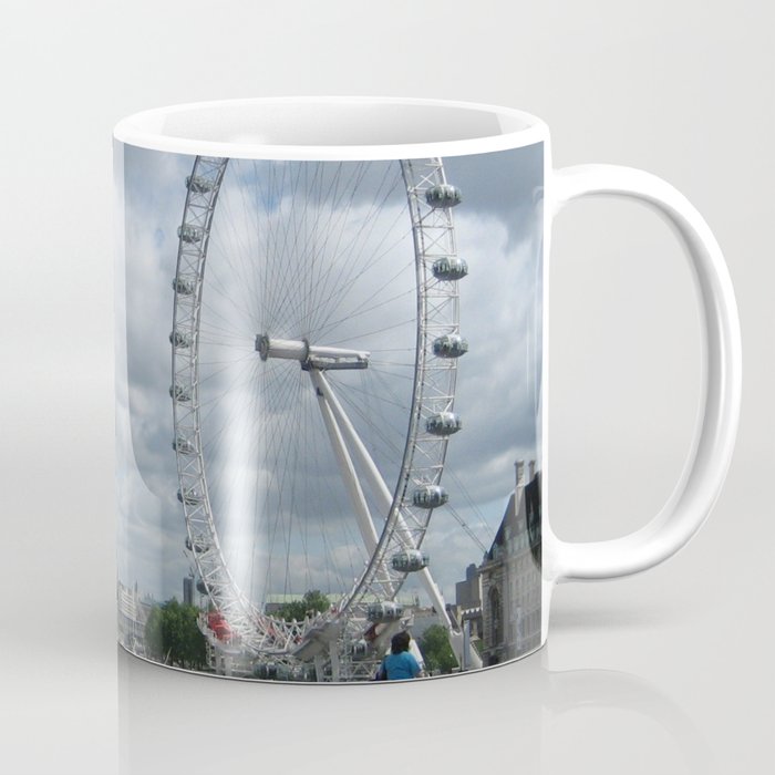 Great Britain Photography - London Eye Seen From A Bridge Coffee Mug