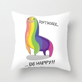 Dugongo Rainbow Throw Pillow