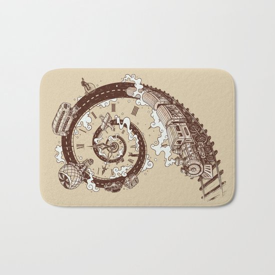 Time Travel Bath Mat