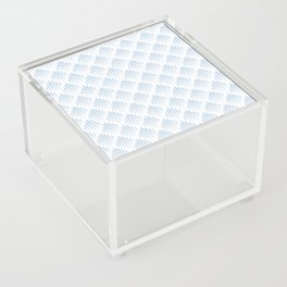 Pale Blue Abstract Pattern Acrylic Box