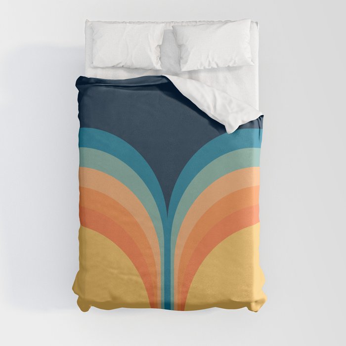 Retro style double arch decoration Duvet Cover