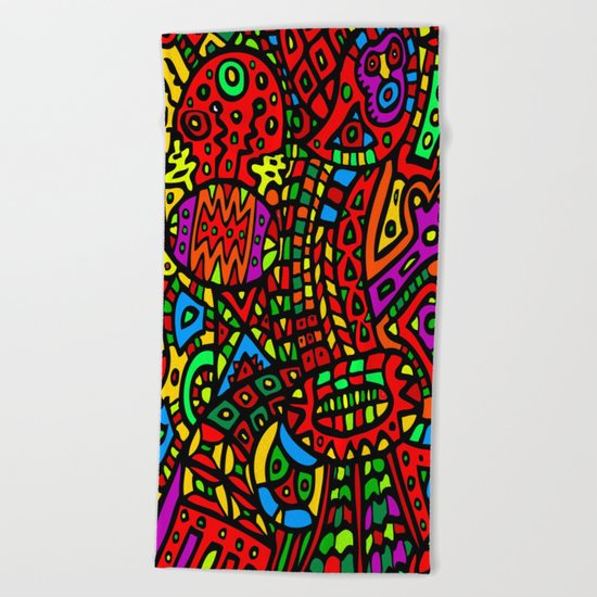 Abstract #411 Beach Towel