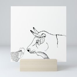 A Cock and Bull Story Mini Art Print