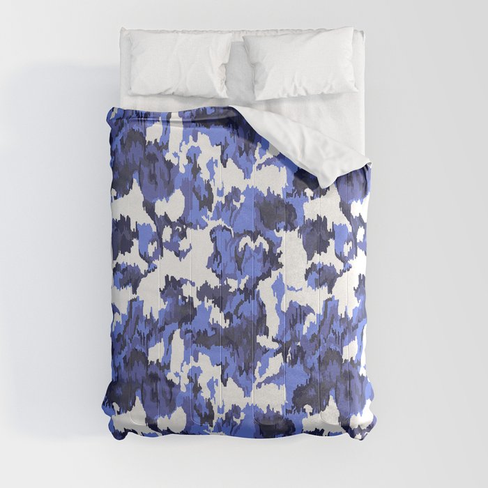 Indigo Floral Comforter