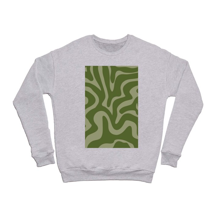 15 Abstract Liquid Swirly Shapes 220725 Valourine Digital Design Crewneck Sweatshirt
