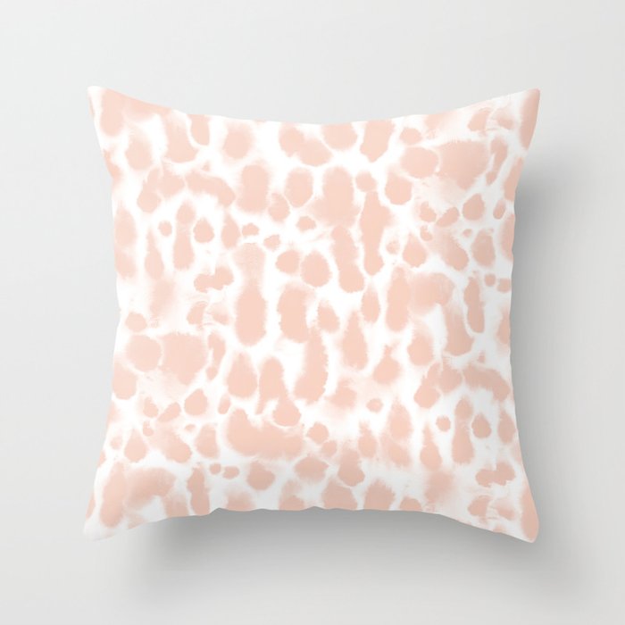 Dye Drops Flamingo Throw Pillow