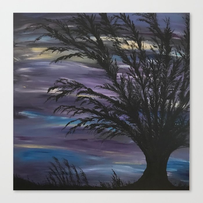 Midnight in the Woods Canvas Print