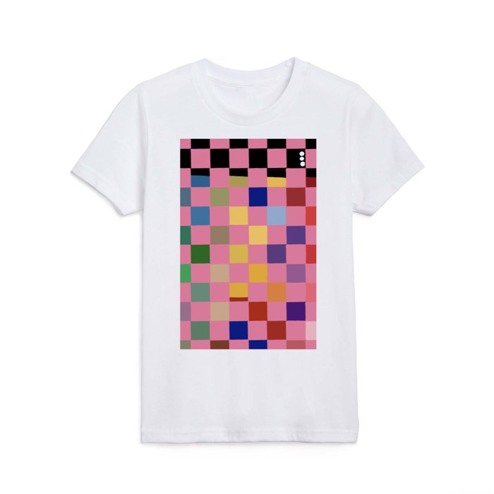 Pink squares Kids T Shirt