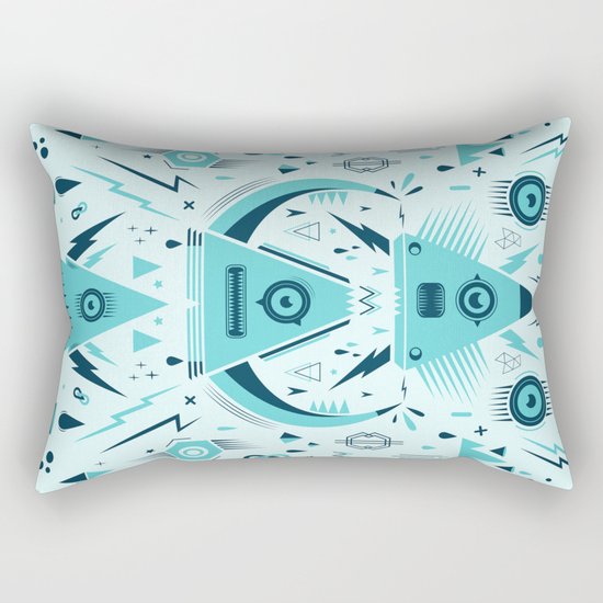 Triangle Alien Transformer Attack Rectangular Pillow