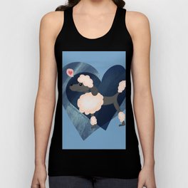 Oodles of Poodle Love blue Tank Top