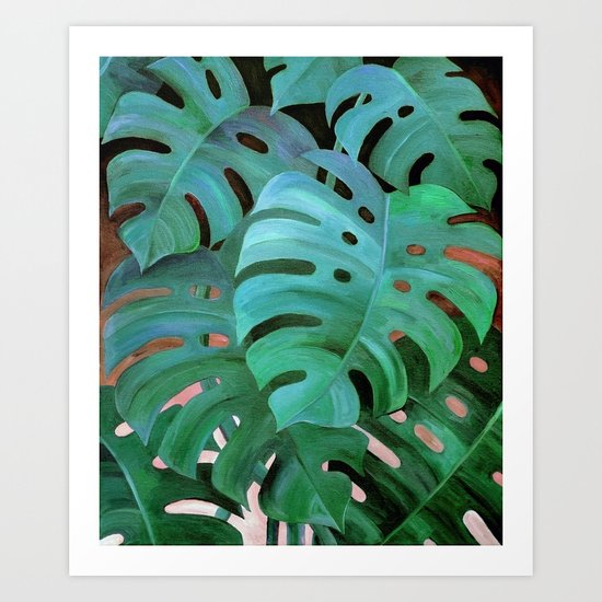 Monstera Love Art Print