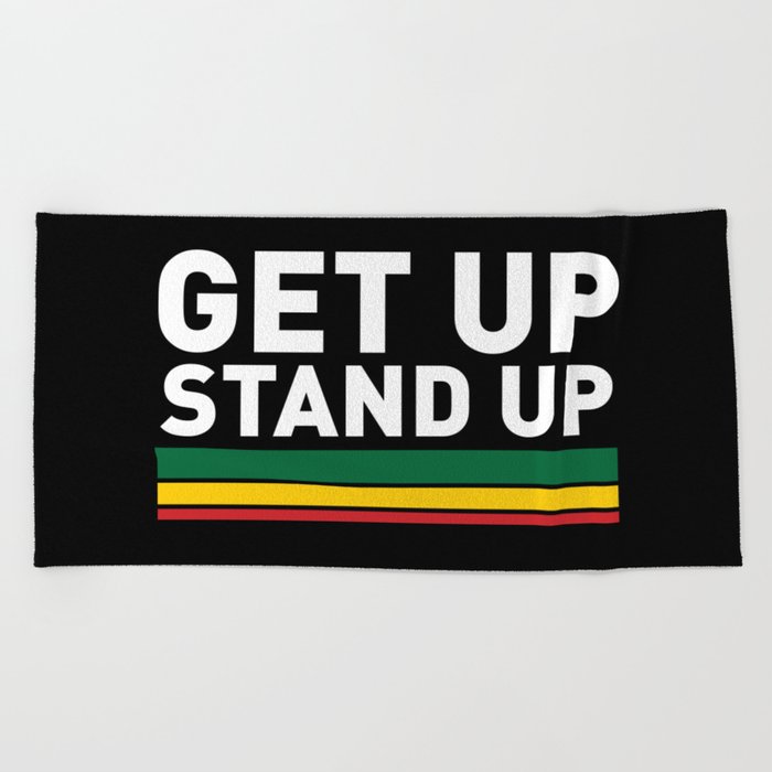Get Up Stand Up / Rasta Vibrations Beach Towel