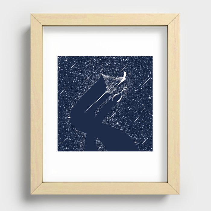 Star Collector and Diver Recessed Framed Print