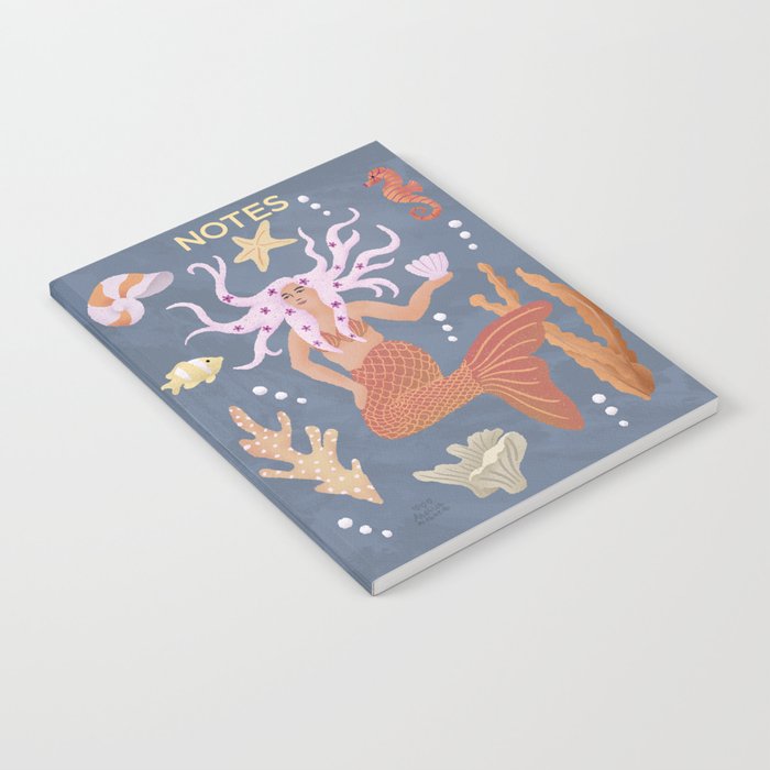 Mermaid Portrait Notebook