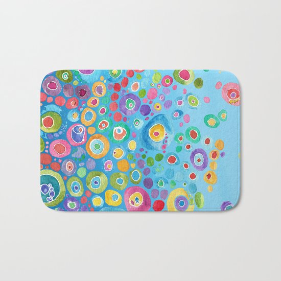 Inner Circle - Blue Bath Mat