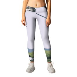 Golfer at a golfcourse Leggings | Painting, Casualclothing, Hole, Lifestyle, Hit, Golfer, Playing, Man, Sportive, Adult 