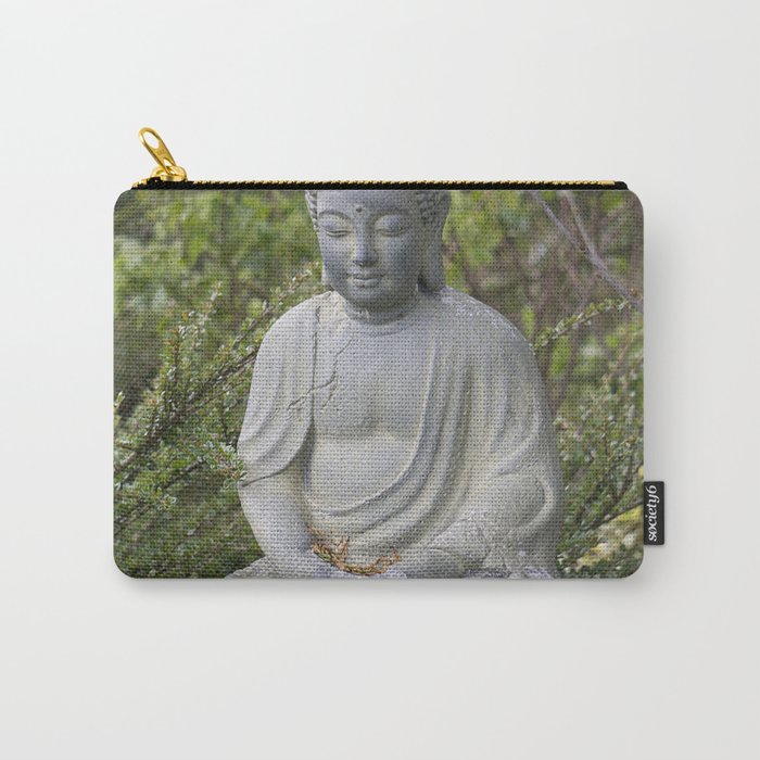 China Photography - Wonderful Buddha Sculpture Sitting On The Ground Carry-All Pouch