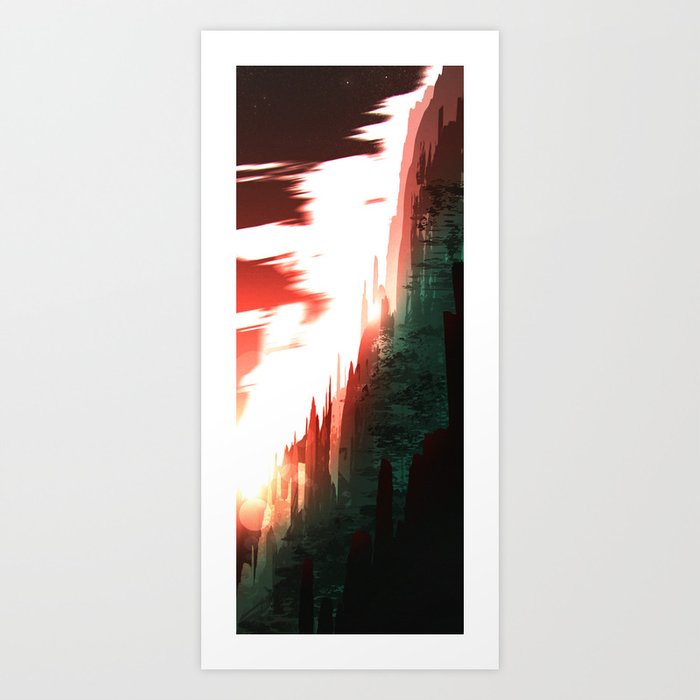 Red and Green Art Print