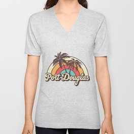 Port Douglas beach city V Neck T Shirt