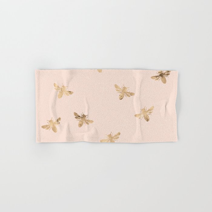 Busy Bees (Pink) Hand & Bath Towel