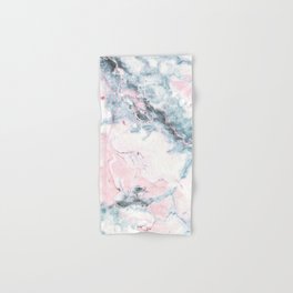 Blue and Pink Marble Hand & Bath Towel