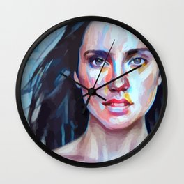 Jennifer Connelly Wall Clock | Graphicdesign, Digital, Jenniferconnelly, Potrait, Vector 