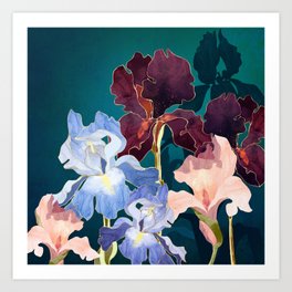 Iris Abstract Art Print