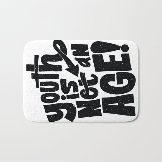 youth is not an age Bath Mat