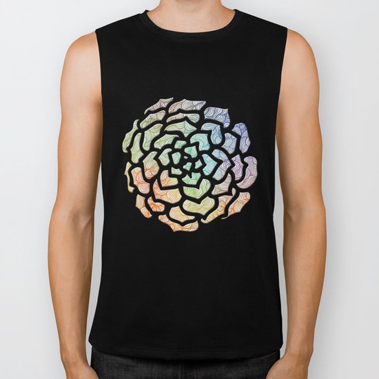 Abstract Roses 2 Biker Tank