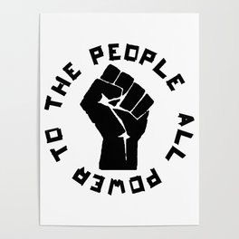 ALL POWER TO THE PEOPLE Panthers Party civil rights Poster
