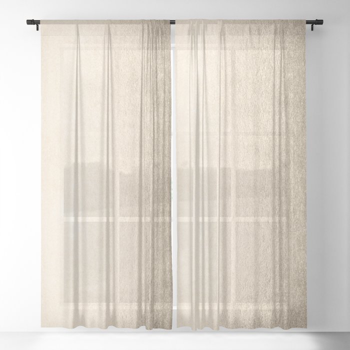 White Gold Sands Sheer Curtain